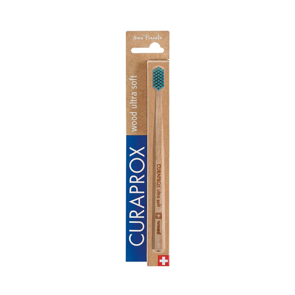 фото упаковки Curaprox CS Wood Щетка зубная ультрамягкая с деревянной ручкой