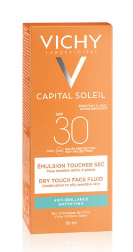 Vichy Capital Ideal Soleil Dry Touch SPF30 эмульсия матирующая, эмульсия для наружного применения, 50 мл, 1 шт.