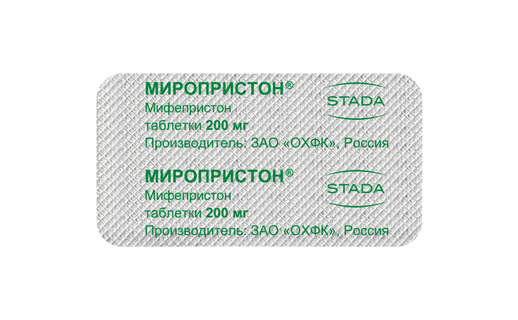 Миропристон, 200 мг, таблетки, 3 шт.