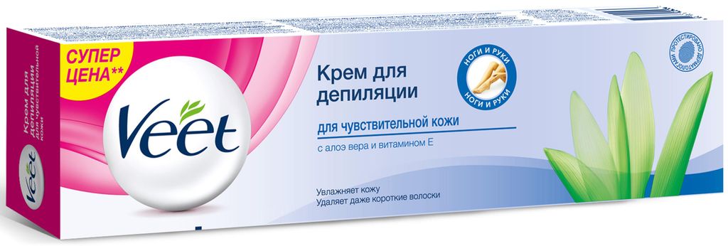 фото упаковки Veet крем для депиляции для чувствительной кожи