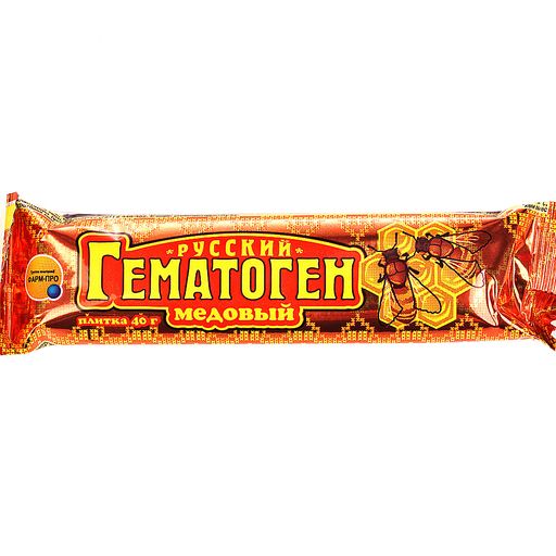 Гематоген Русский медовый, плитка, 40 г, 1 шт.