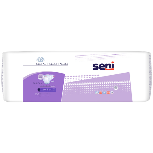 Seni  Super Plus Подгузники для взрослых, Medium M (2), 75-110 см, 30 шт.