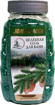Целебная соль для ванн Золото Леса хвойный концентрат, 700 г, 1 шт.
