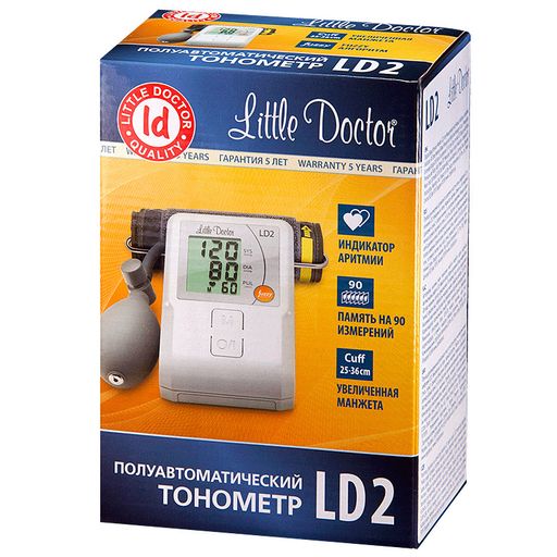 Тонометр полуавтоматический Little Doctor LD2, 1 шт.