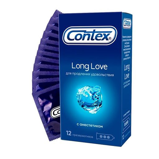 Презервативы Contex Long Love, презервативы, 12 шт.