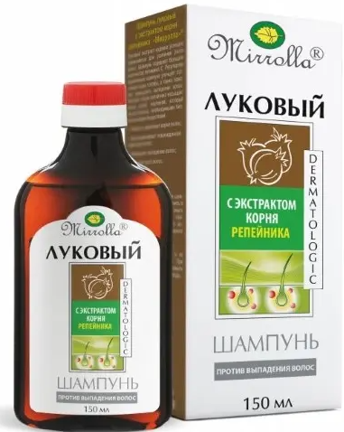 Mirrolla шампунь луковый с экстрактом корня репейника, шампунь, 150 мл, 1 шт.