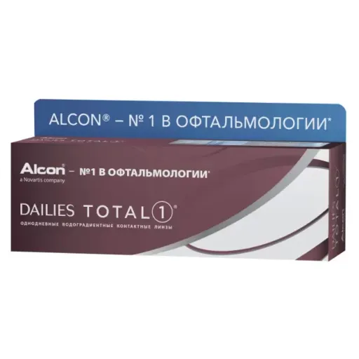 Alcon Dailies Total 1 Линзы контактные однодневные, BC=8,5, D(-2.25), 30 шт.